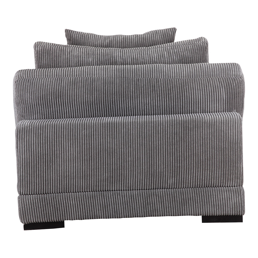 Slipper Armless Chair: Transitional Modern Comfort