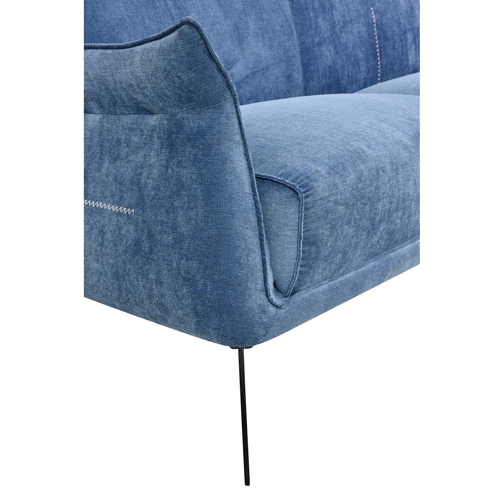 Sofa Navy Blue: Contemporary Modern Navy Blue Comfort