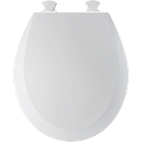Round Closed-Front Toilet Seat with Cover - Dresden Blue (Pictured in White)