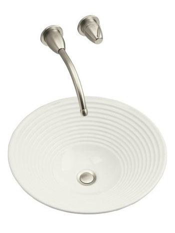 Turnings 16&quot; Vessel Lavatory Sink With Glazed Underside - White (Faucet Not Included)