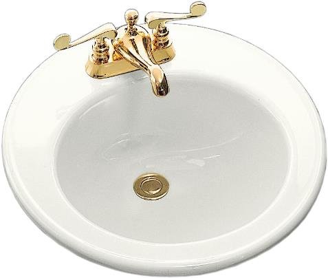 Brookline Self-Rimming Lavatory With 4&quot; Centers - White (Faucet Not Included)