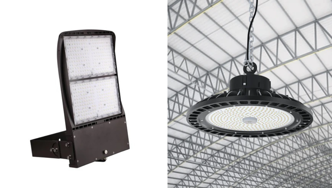 Floodlight vs. High Bay Light