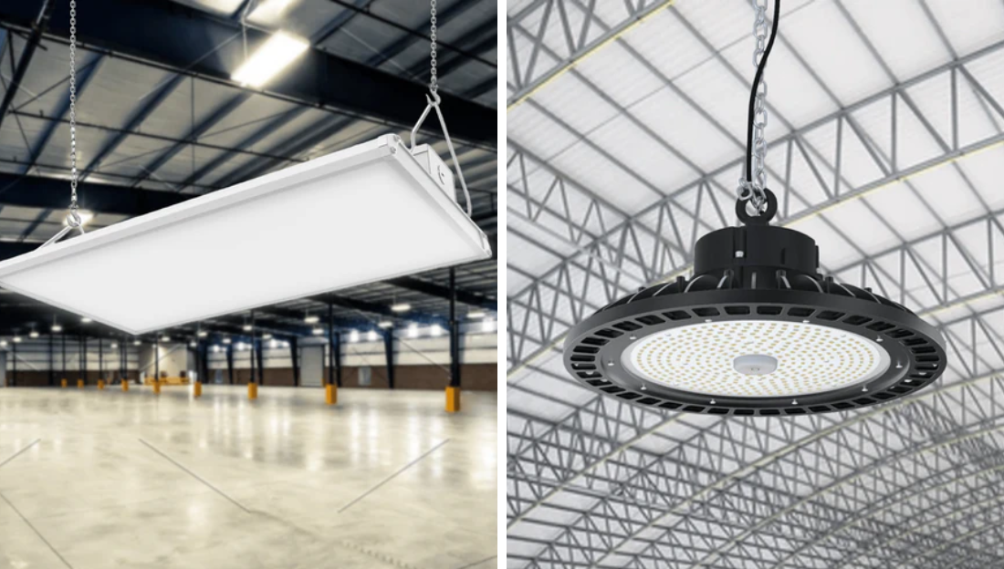 Linear High Bay LED Lights vs UFO LED High Bay Lights