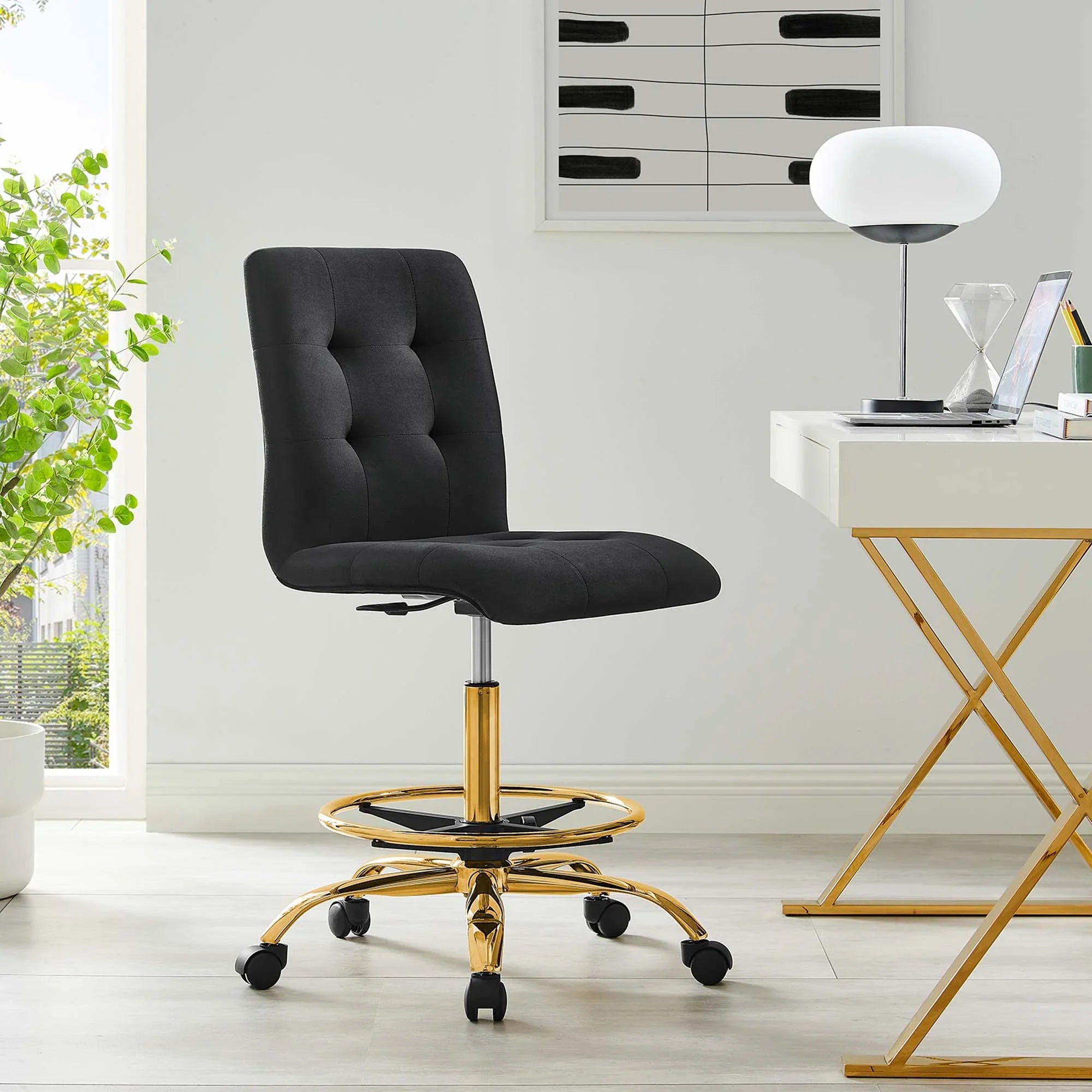 Ergonomic drafting chairs and adjustable stools for home office and studio use at Housebean