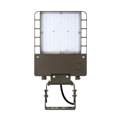 180W LED Shoebox Light - Yoke Mount - 5000K, 26000 Lumens, AC120-277V - 0-10V Dimmable, IP65 - UL Listed - DLC Premium Listed - 5 Years Warranty