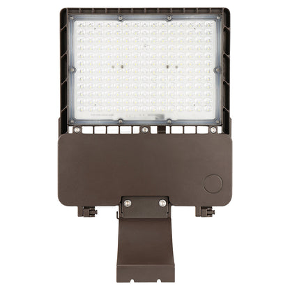 100W LED Shoebox Light with Photocell - Direct Mount - 5000K, 14200 Lumens, AC347-480V High Voltage - 1-10V Dimmable, IP65 - UL Listed - DLC Premium Listed - 5 Years Warranty
