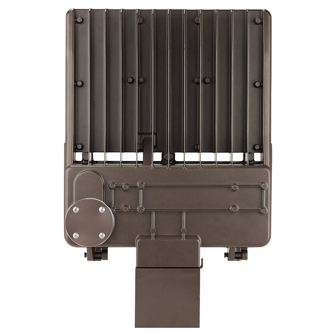 300W LED Shoebox Light with Photocell - Wall Mount - 4000K, 42000 Lumens, AC347-480V High Voltage - 1-10V Dimmable, IP65 - UL Listed - DLC Premium Listed - 5 Years Warranty