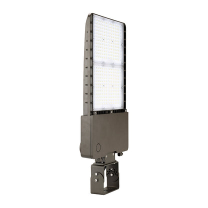 250W LED Shoebox Light - Yoke Mount - 4000K, 36000 Lumens, AC120-277V - 0-10V Dimmable, IP65 - UL Listed - DLC Premium Listed - 5 Years Warranty