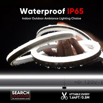 110V Neon Rope Light 6500K Cool White Proselect Neon High-Priced 220Lumens/M
