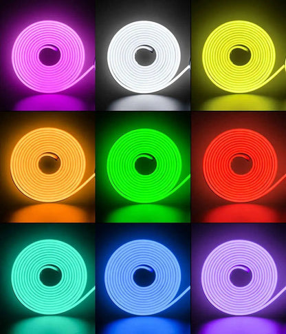 12V Smart RGB Neon Rope Light 16.4FT No Voltage Drop
