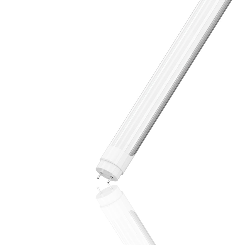 4ft LED Tube Light - 18W - 5000K - 2340 Lumens - AC100-277V - Frosted Cover - Hybrid Tube (Type A+B) - G13 Base - (25-Pack)