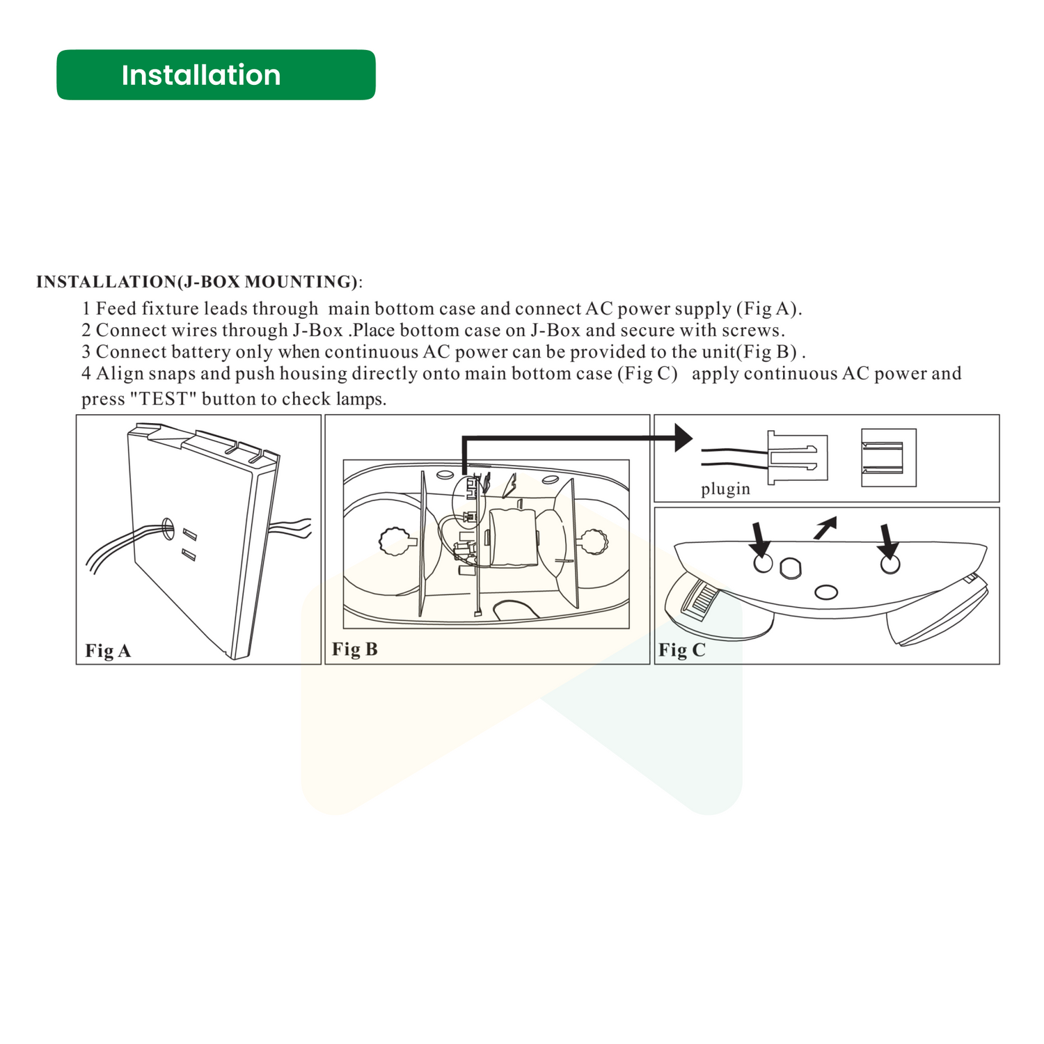 LED Emergency EXIT Sign, 4.5W, 120-277V, Battery Duration Upto 90 Mins, Working Temprature