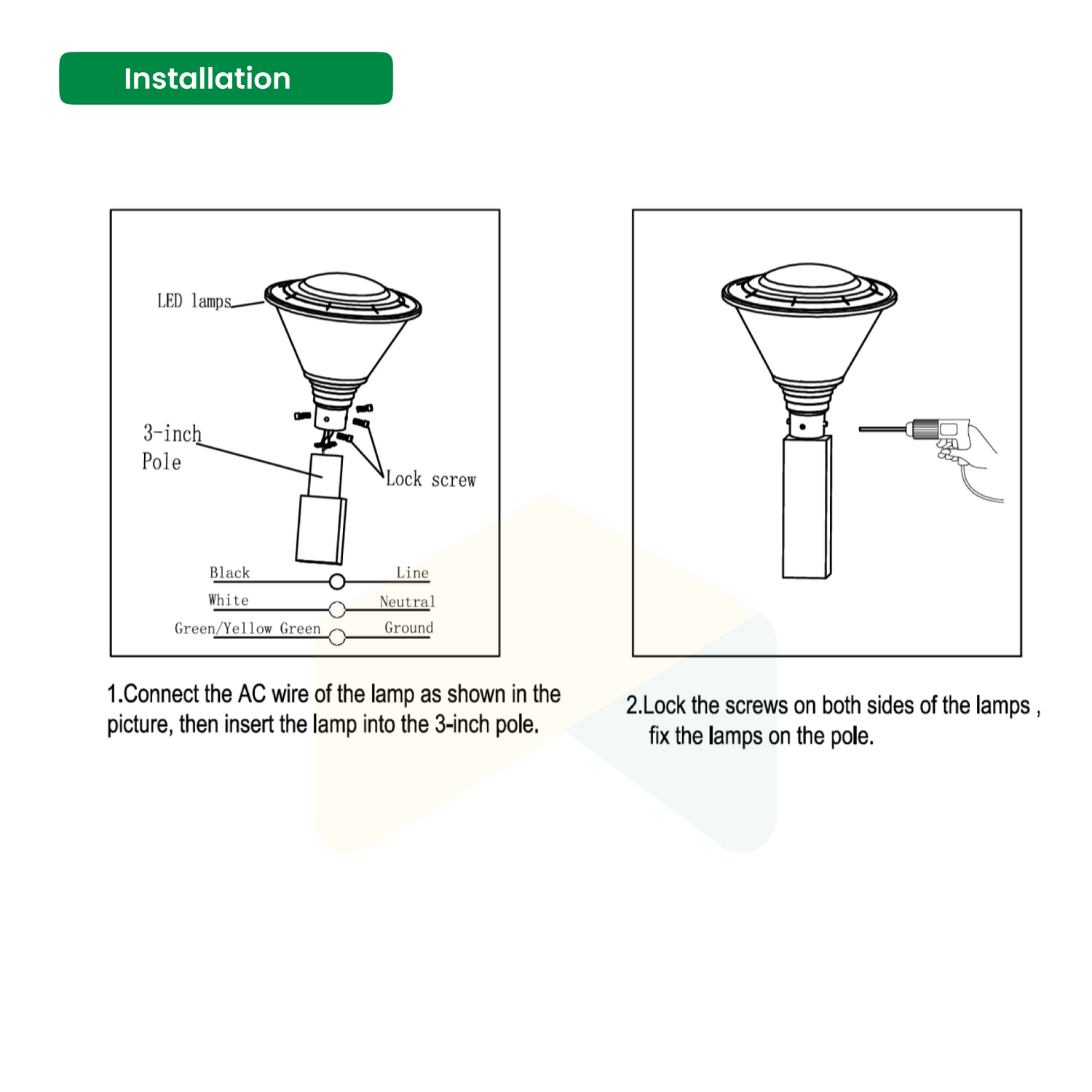 100 Watts Hourglass Post Top LED Light, AC120-277V, 5000K, 13210 Lumens IP65 Waterproof,LED Post Top Outdoor Circular Area Pole Light for Garden Yard Street Lighting