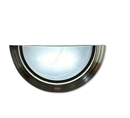 12W LED Half Moon Light, 5000K- 850 Lumens, Brushed Nickel Trim Finish