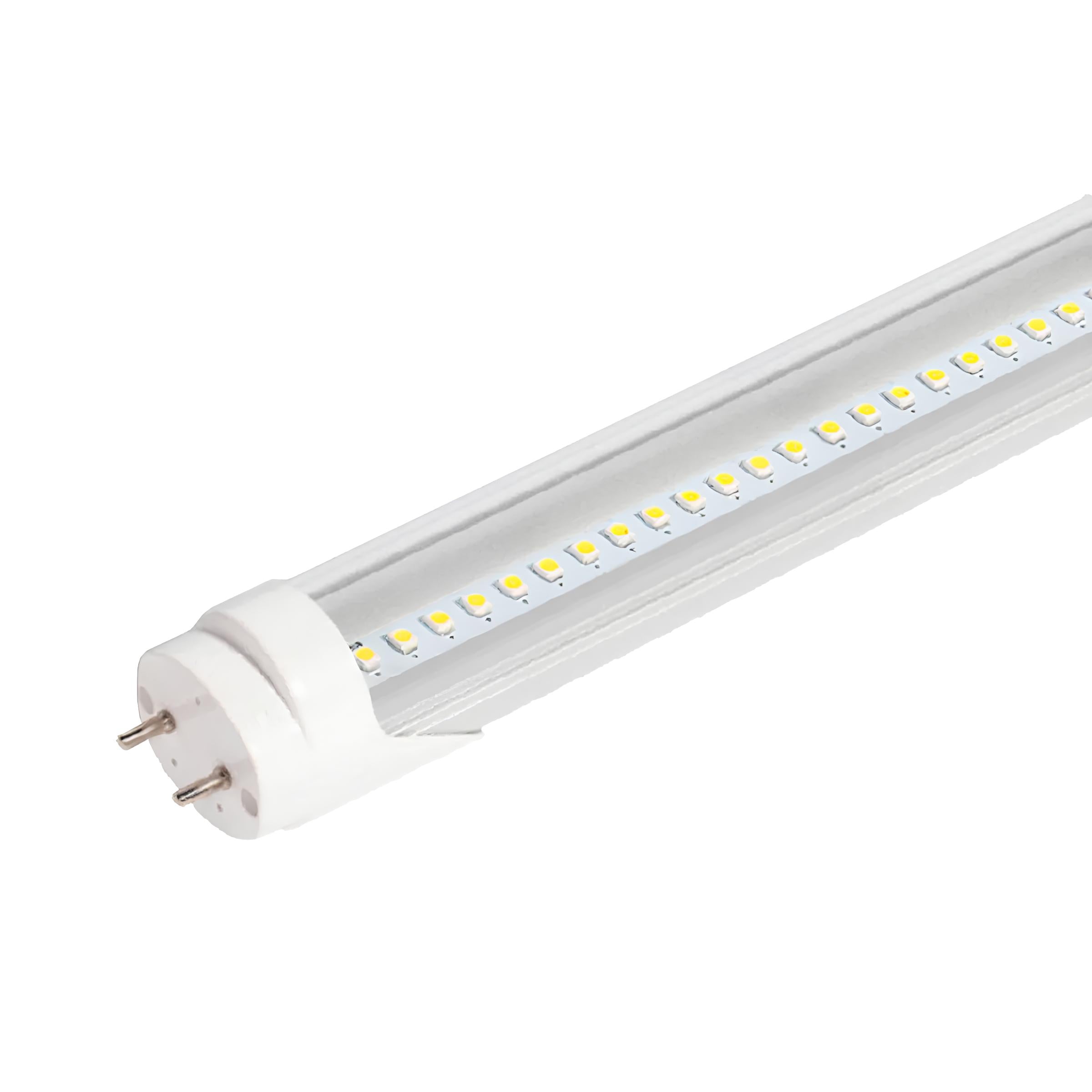 4ft LED Tube Light - 15W - 5000K - 100-277VAC - 1950 Lumens - Aluminum Housing, External Driver, Frosted Lens - 30 Pack