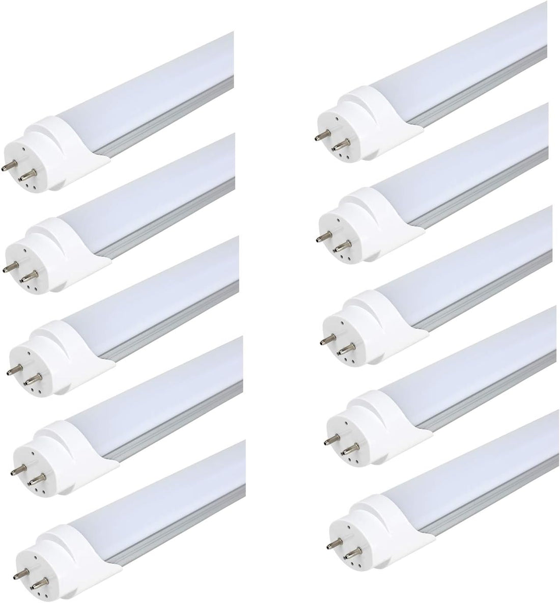 T8 4FT LED Tube Light Hybrid (Type A+B), 24W, &gt;160lm/W, Dual-End Powered, Ballast Bypass – G13 Base, 6 CCTs, IP54 Rated – 25-Pack