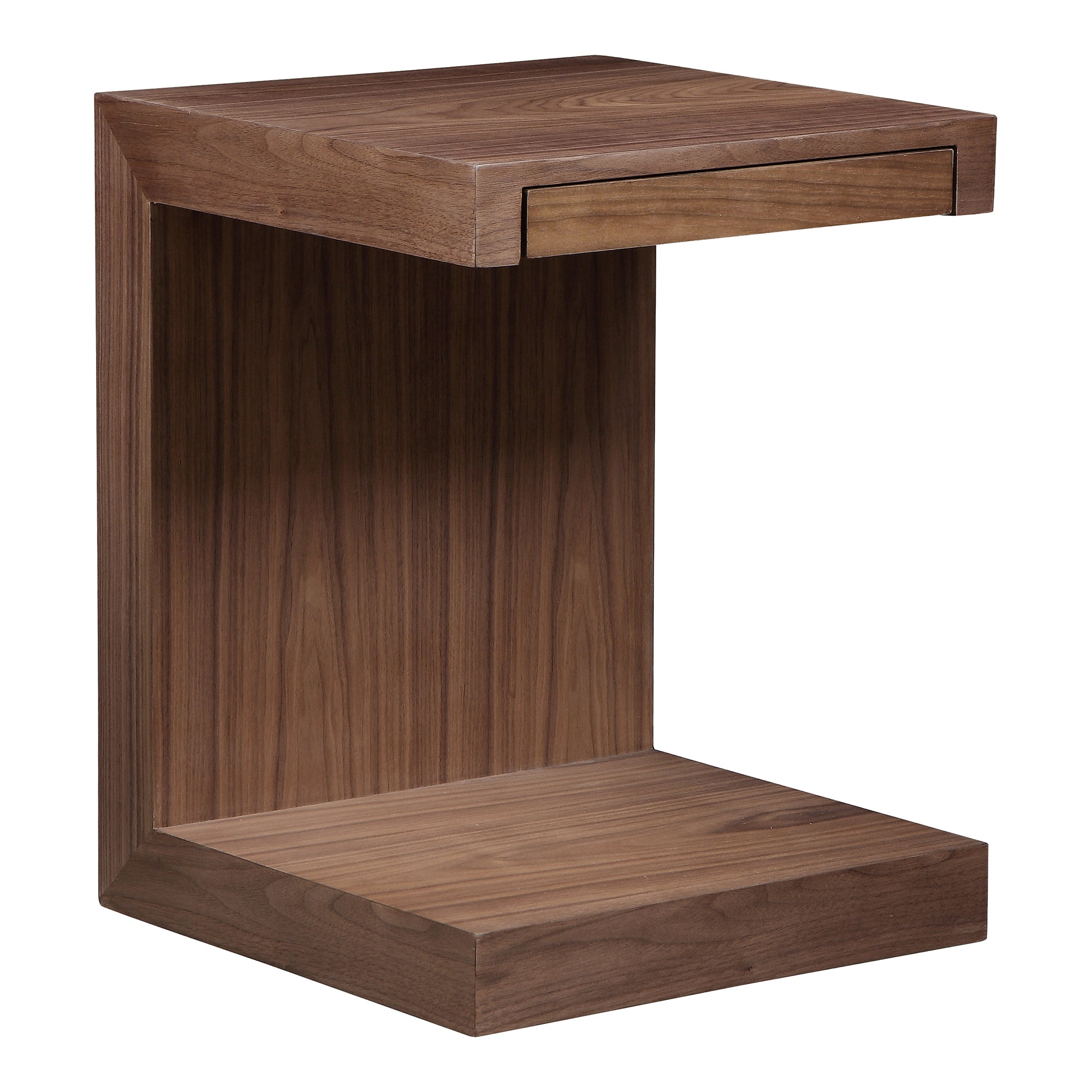 Ziao Side Accent Table Black Oak Accent Tables, Black / MDF