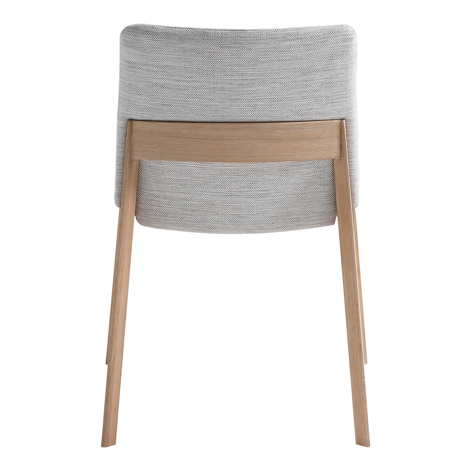 Padmo Oak Arm Chair Light Grey Dining Chairs, Grey / Solid White Oak Frame