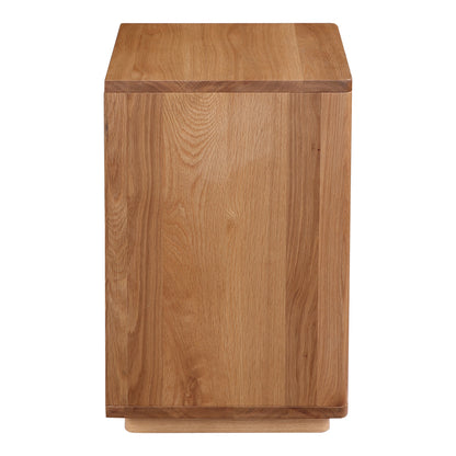 Osami Nightstand Brown Nightstands, Brown / Walnut Veneer