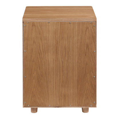 Osami Nightstand Brown Nightstands, Brown / Walnut Veneer