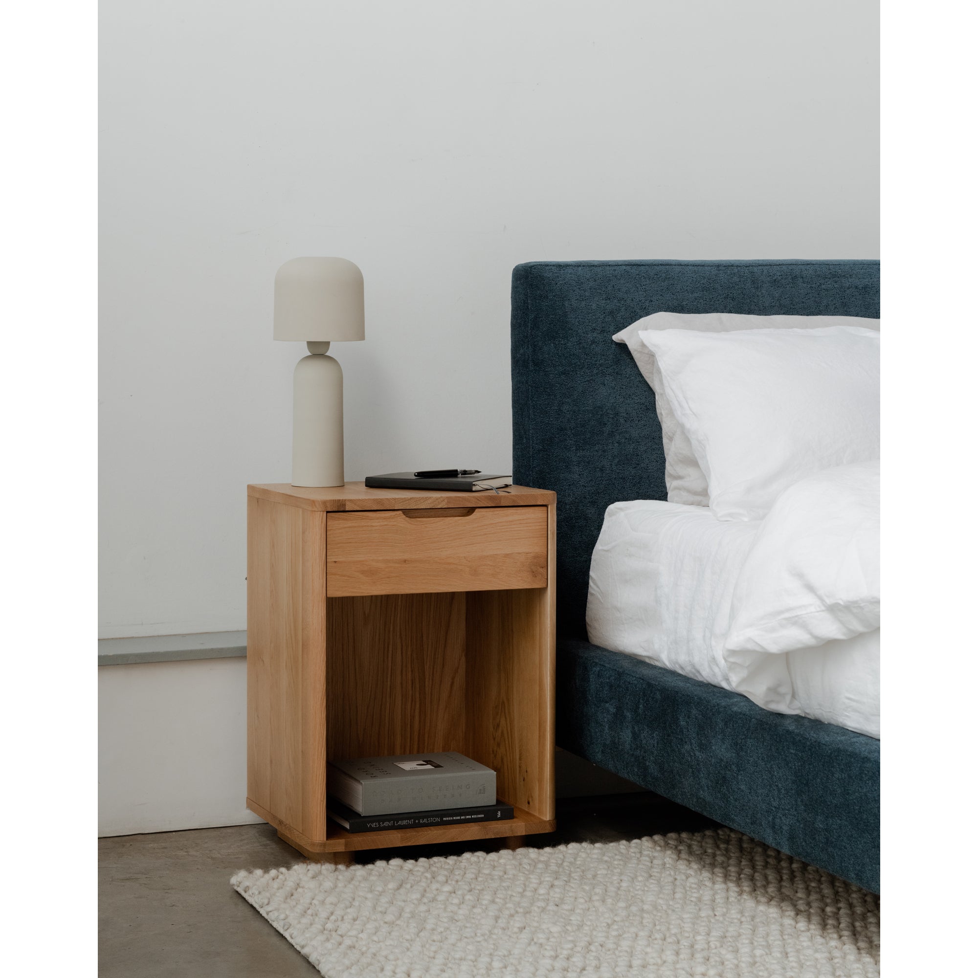 Osami Nightstand Brown Nightstands, Brown / Walnut Veneer