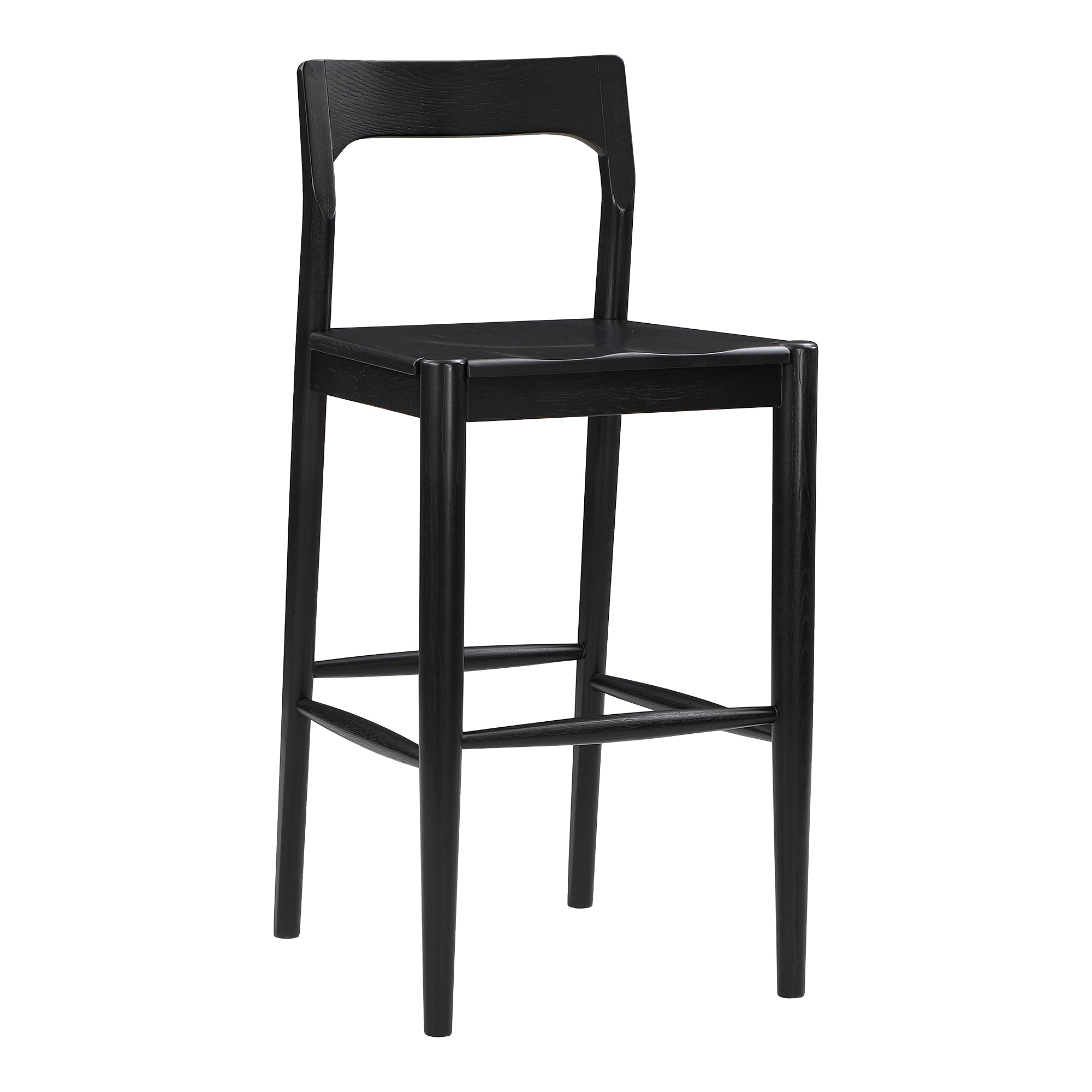 Owen Barstool Walnut Brown Bar Stools, Brown