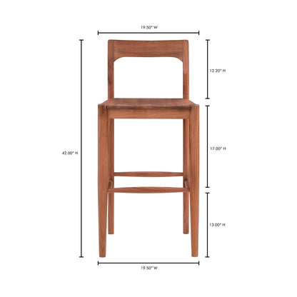 Owen Counter Stool Natural Oak Counter Stools, Natural