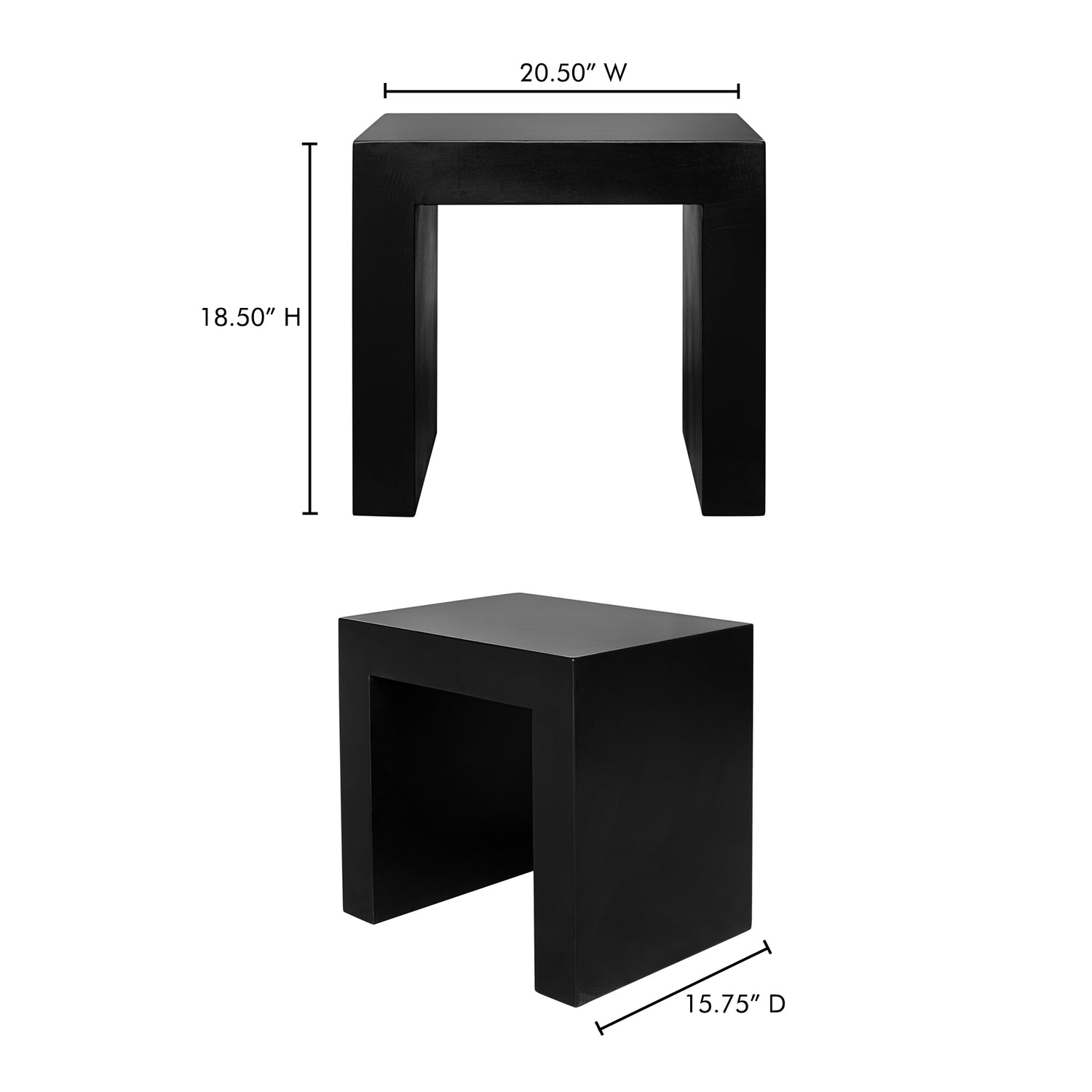 Augustus Counter Table Large Counter Tables, Natural / Plywood Top Support