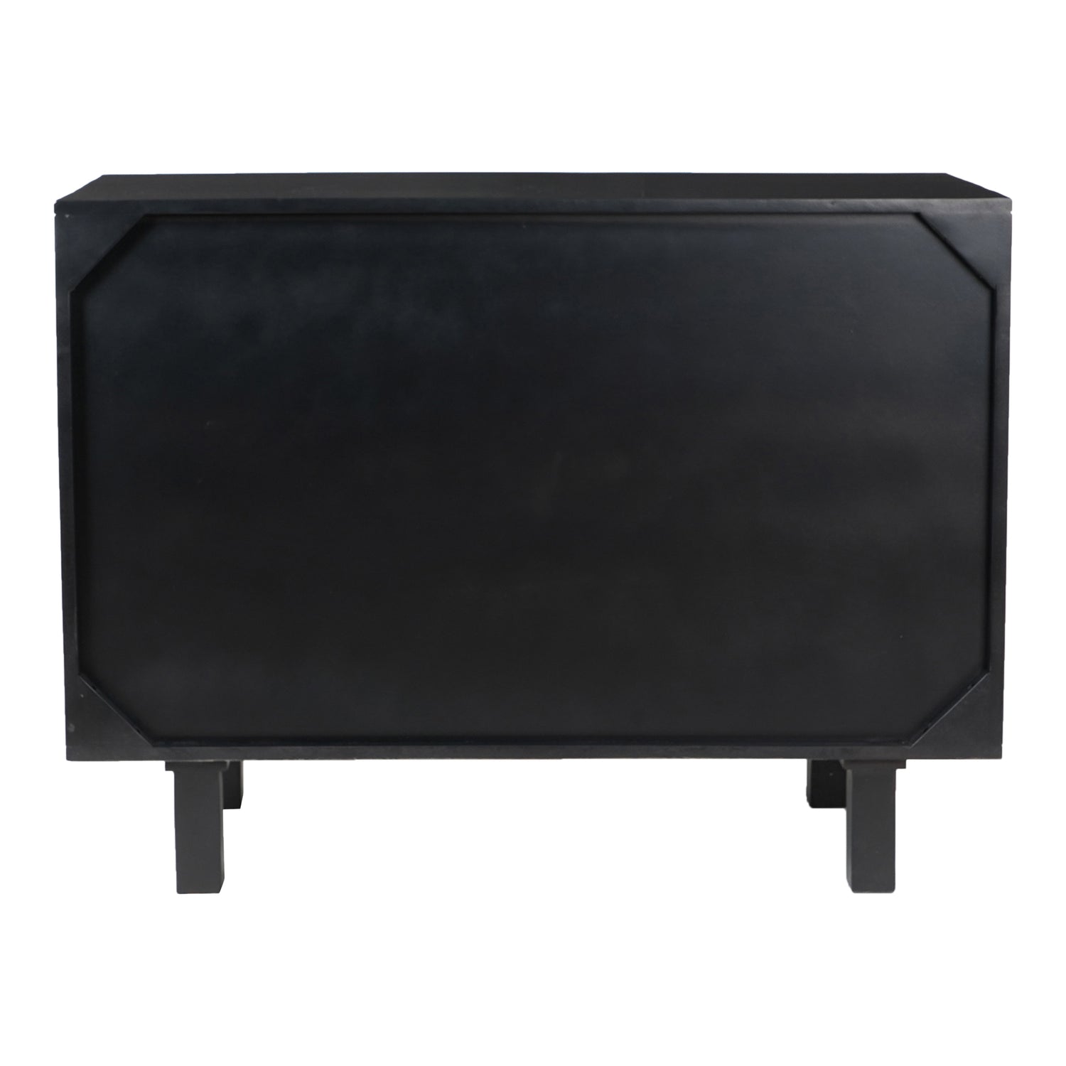 Ashford Nightstand Black Nightstands, Black / Cane Drawer Front