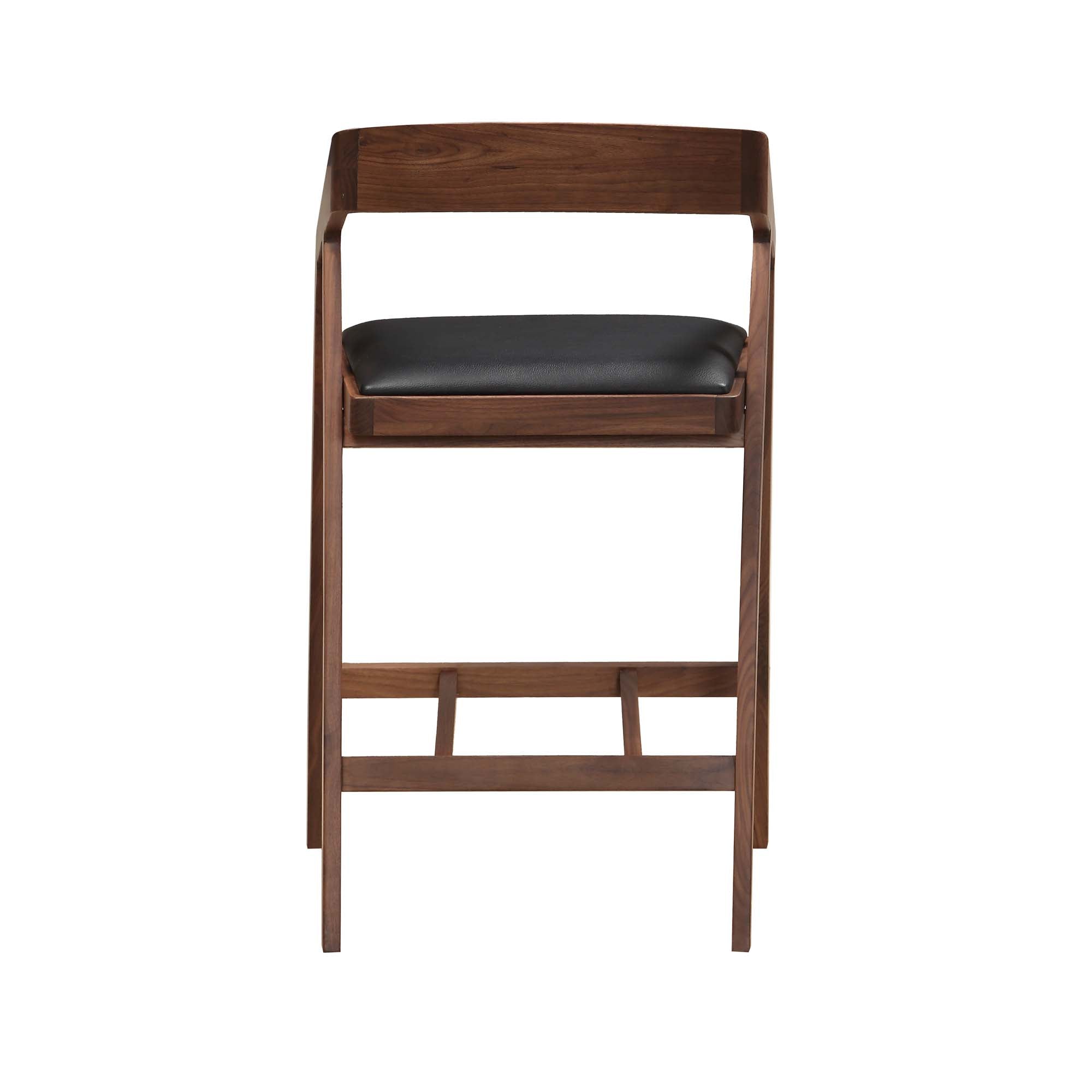 Padmo Arm Chair Black Dining Chairs, Brown / Solid American Walnut