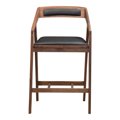 Padmo Arm Chair Black Dining Chairs, Brown / Solid American Walnut