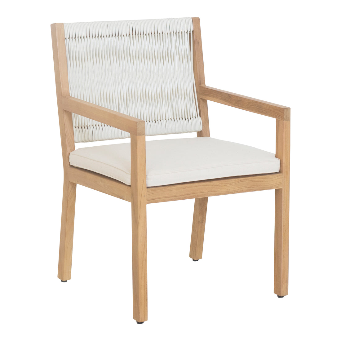 Kara Outdoor Lounge Chair Natural Accent Chairs, Natural / 100% Polyester Upholstery and Foam Cushion