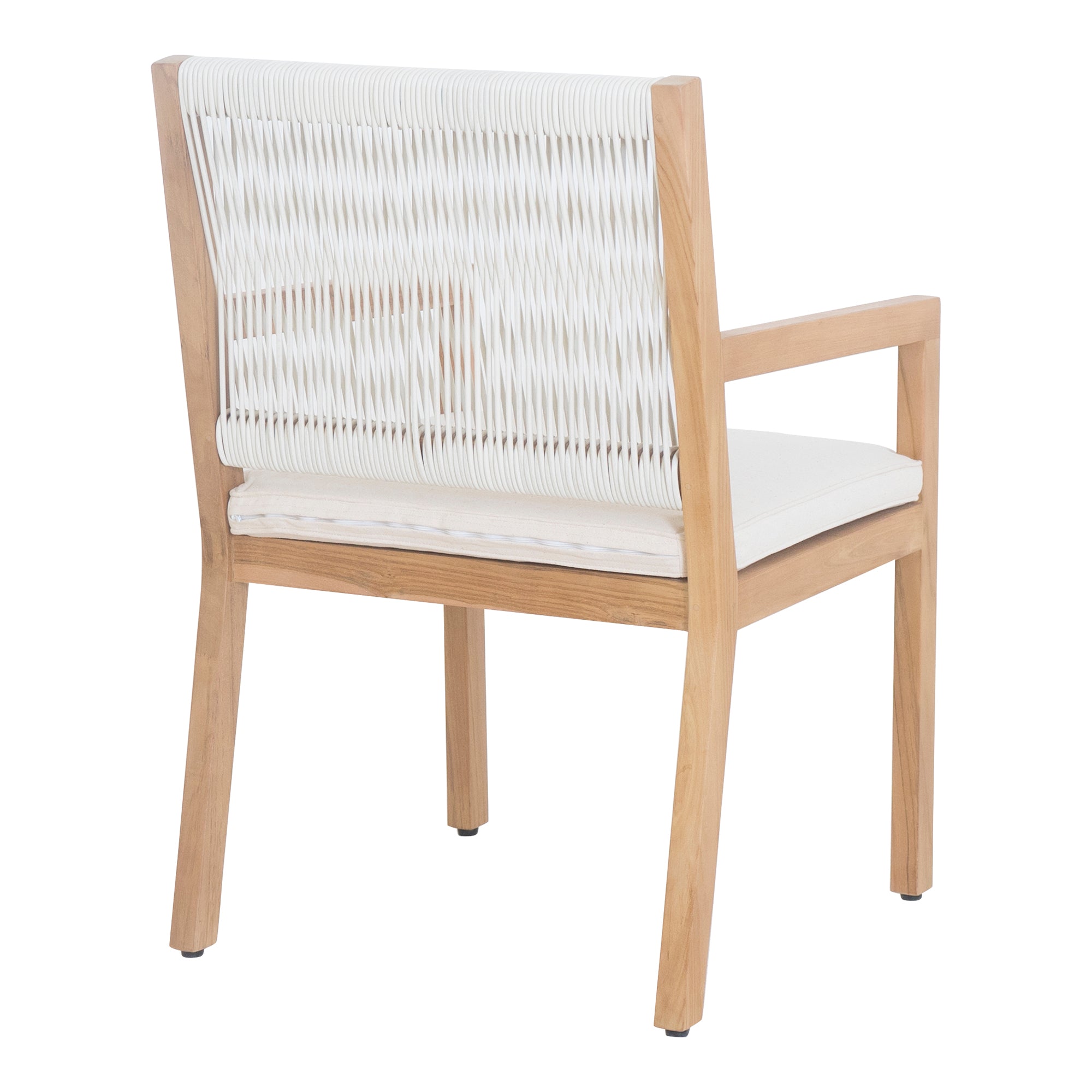 Kara Outdoor Lounge Chair Natural Accent Chairs, Natural / 100% Polyester Upholstery and Foam Cushion