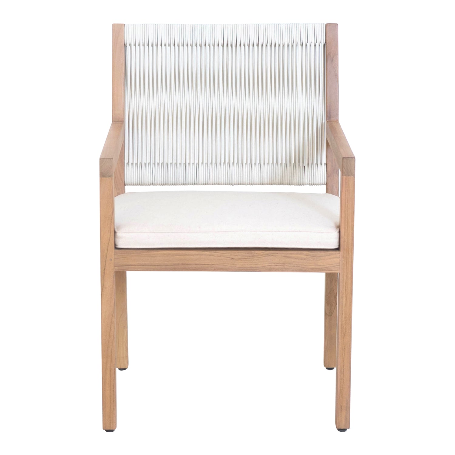 Kara Outdoor Lounge Chair Natural Accent Chairs, Natural / 100% Polyester Upholstery and Foam Cushion