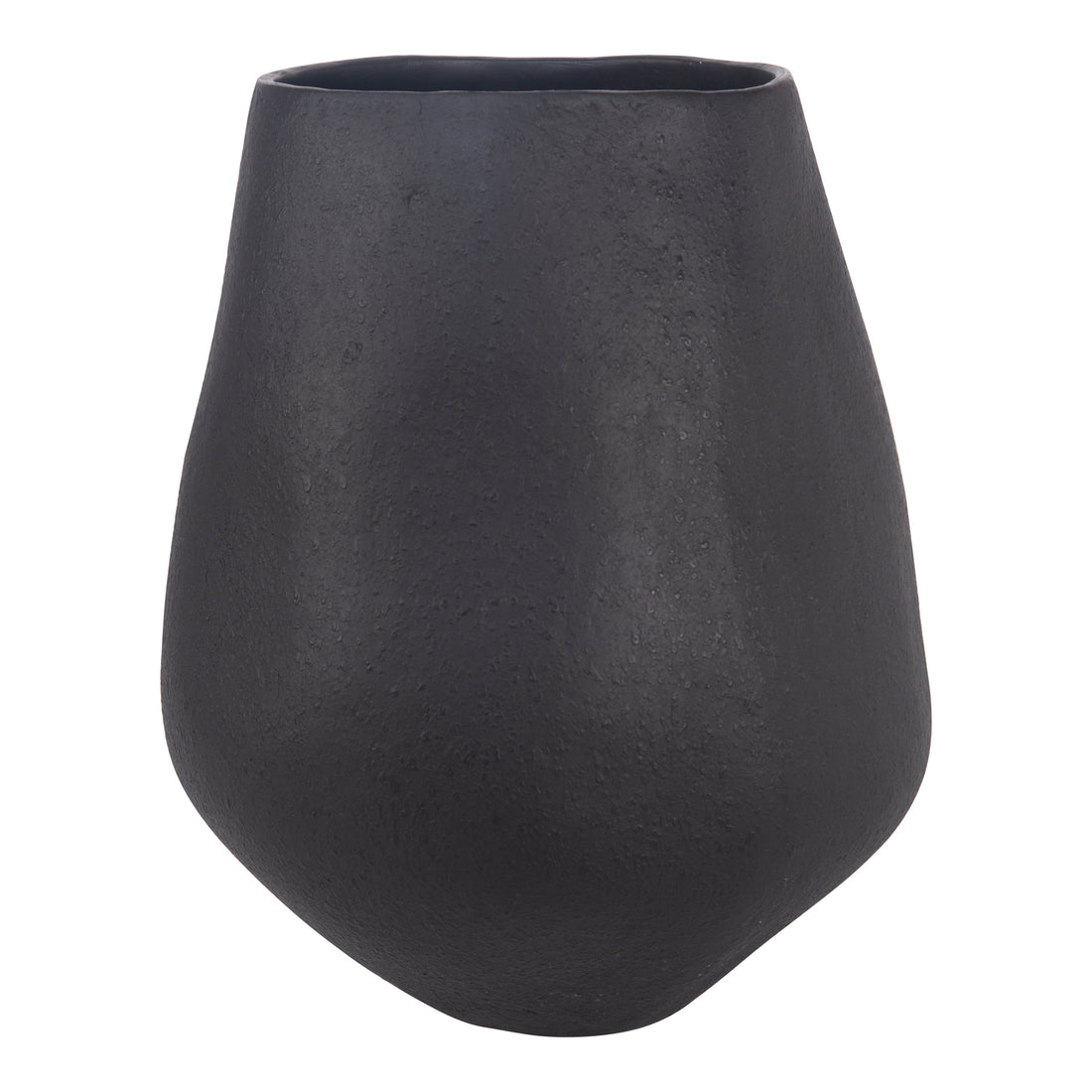 Tros Decorative Vessel Black Vases, Black