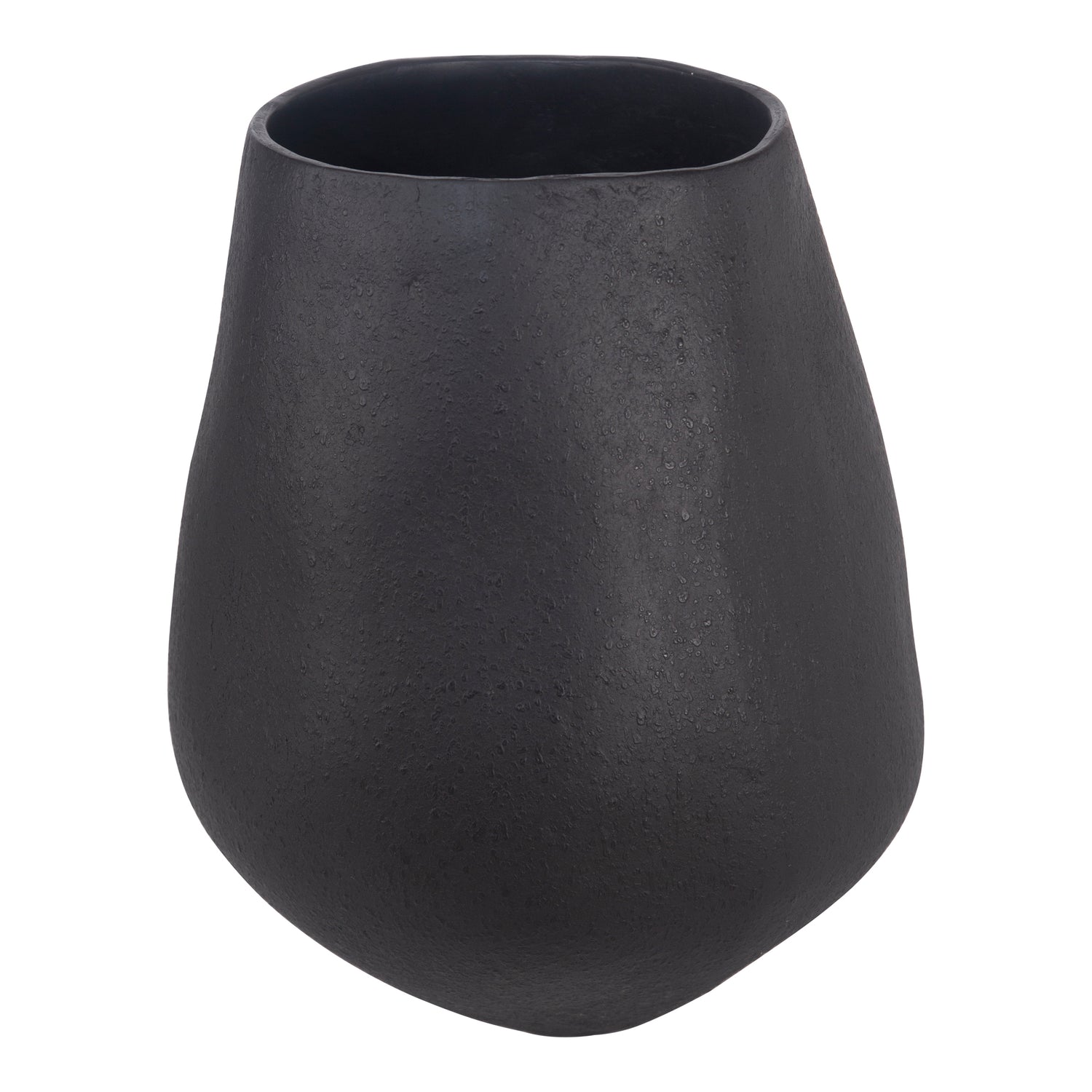 Tros Decorative Vessel Black Vases, Black