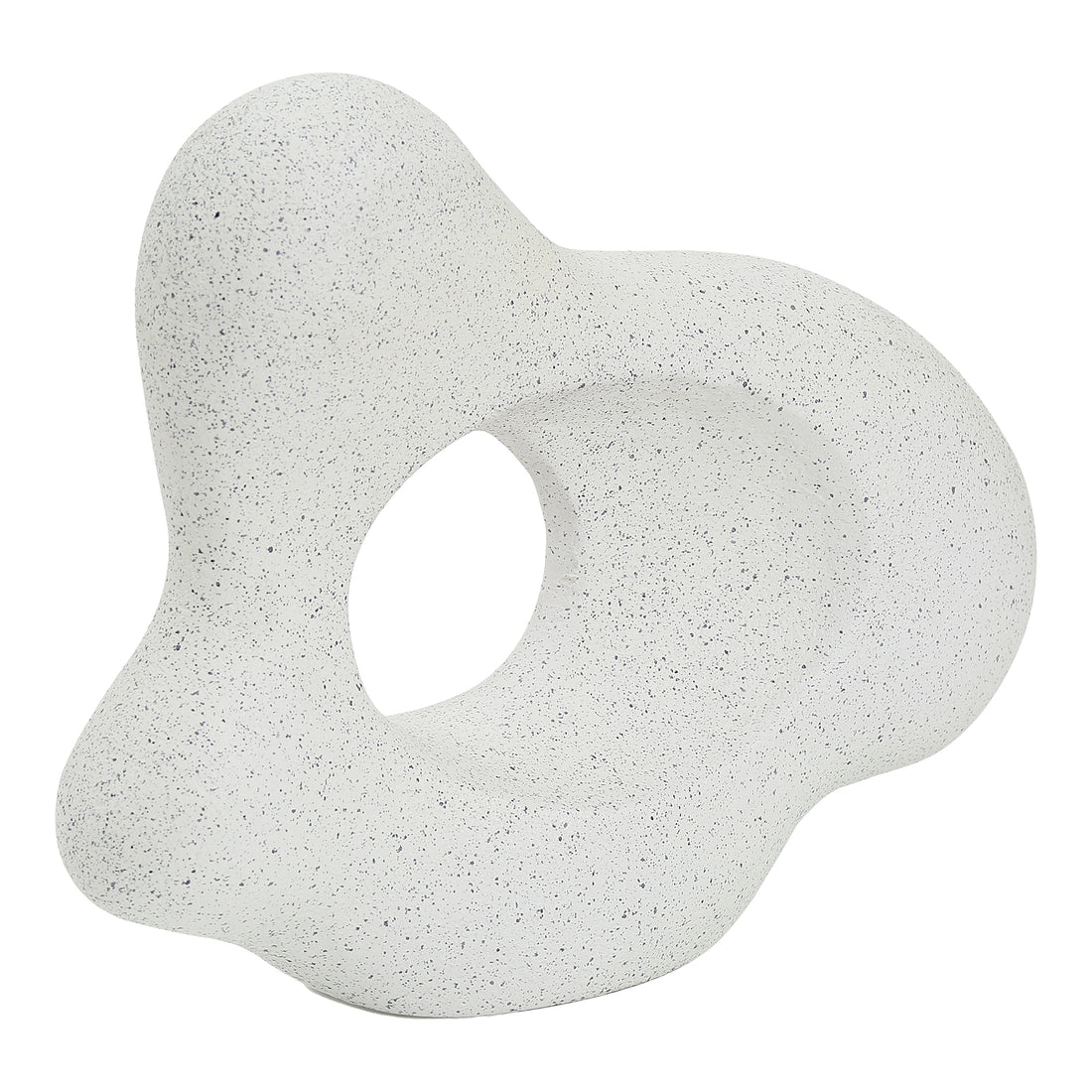 Movement Ecomix Sculpture Flecked Stone Statues &amp; Sculptures, White