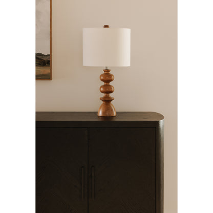 Echoa Gloss Table Lamp Taupe Table Lamps, Grey