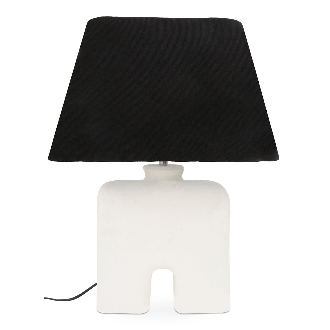 Eve Table Lamp Black Table Lamps, Black / Textured Cotton Shade