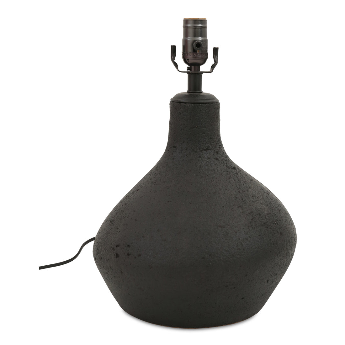 Zara Table Lamp Black Table Lamps, Black / Textured Cotton Shade