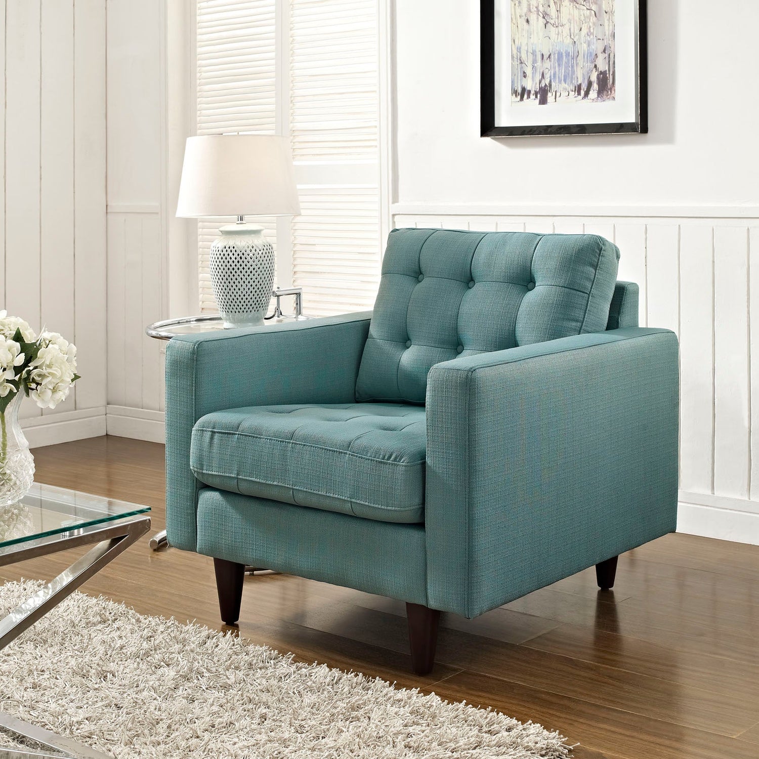 Empress Upholstered Fabric Armchair by Modway