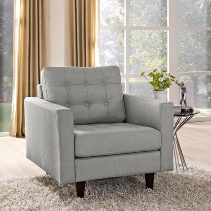 Empress Upholstered Fabric Armchair By HouseBean