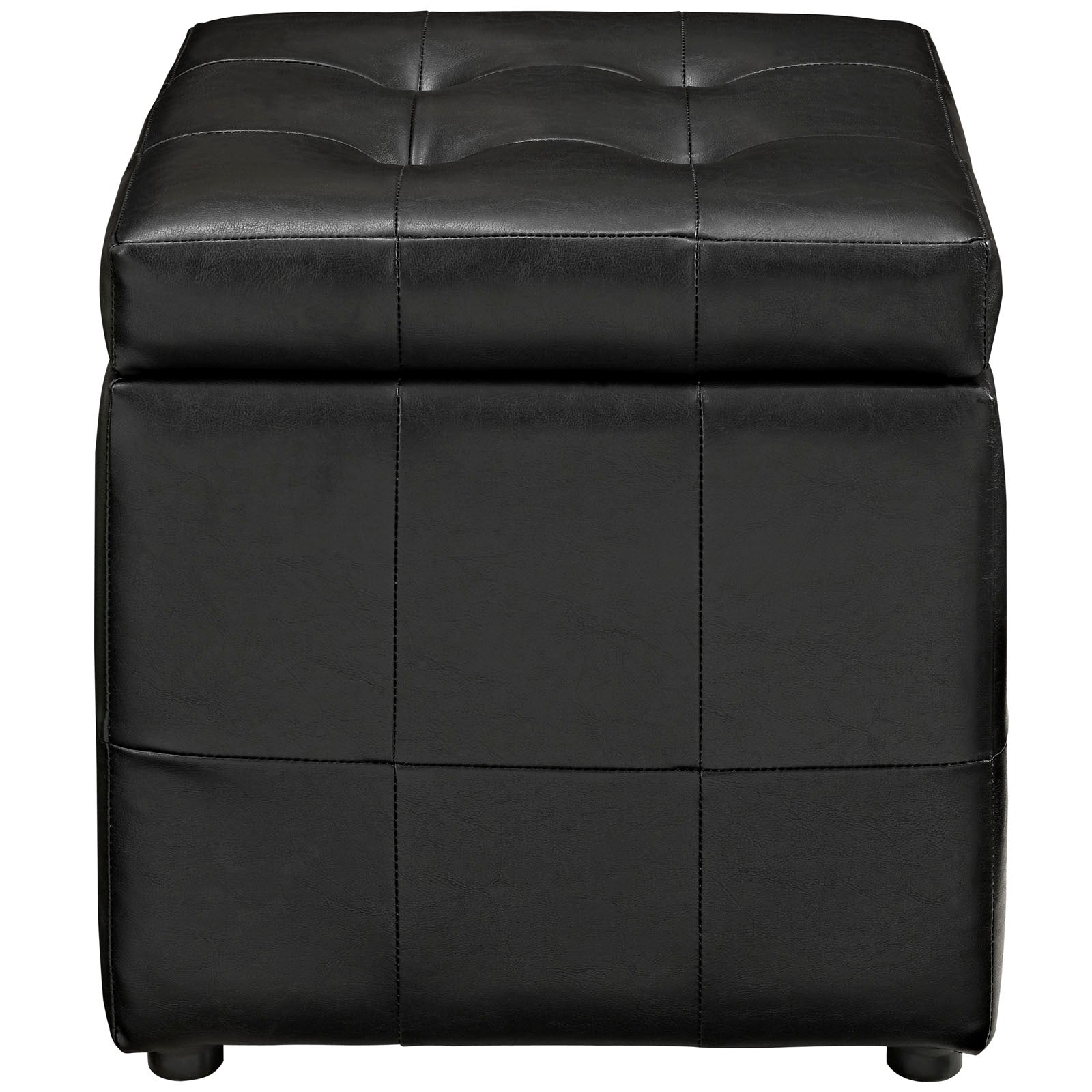 Volt Storage Upholstered Vinyl Ottoman By HouseBean