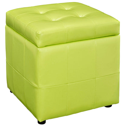 Volt Storage Upholstered Vinyl Ottoman By HouseBean