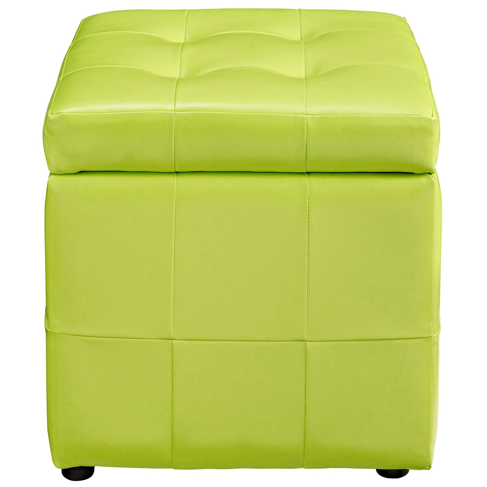 Volt Storage Upholstered Vinyl Ottoman By HouseBean