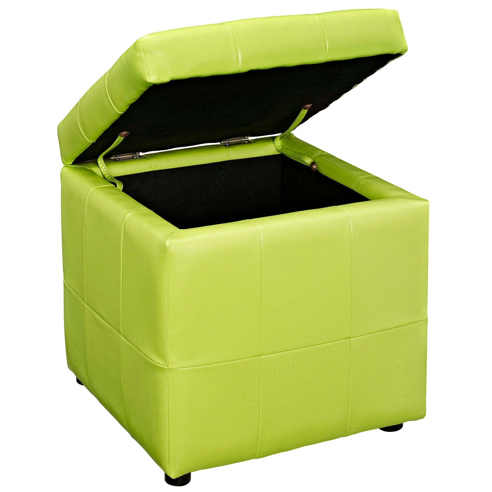 Volt Storage Upholstered Vinyl Ottoman By HouseBean