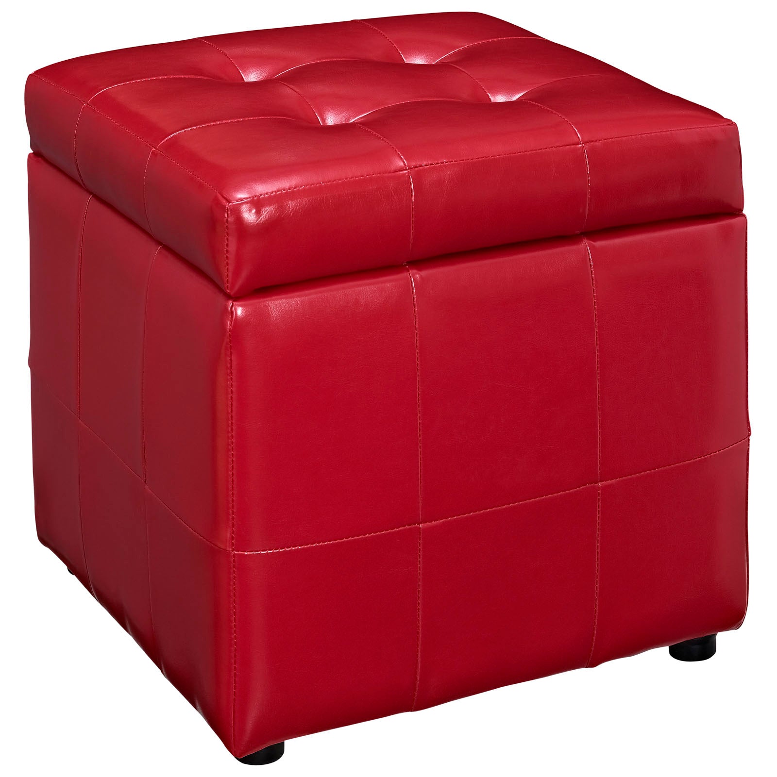 Volt Storage Upholstered Vinyl Ottoman By HouseBean