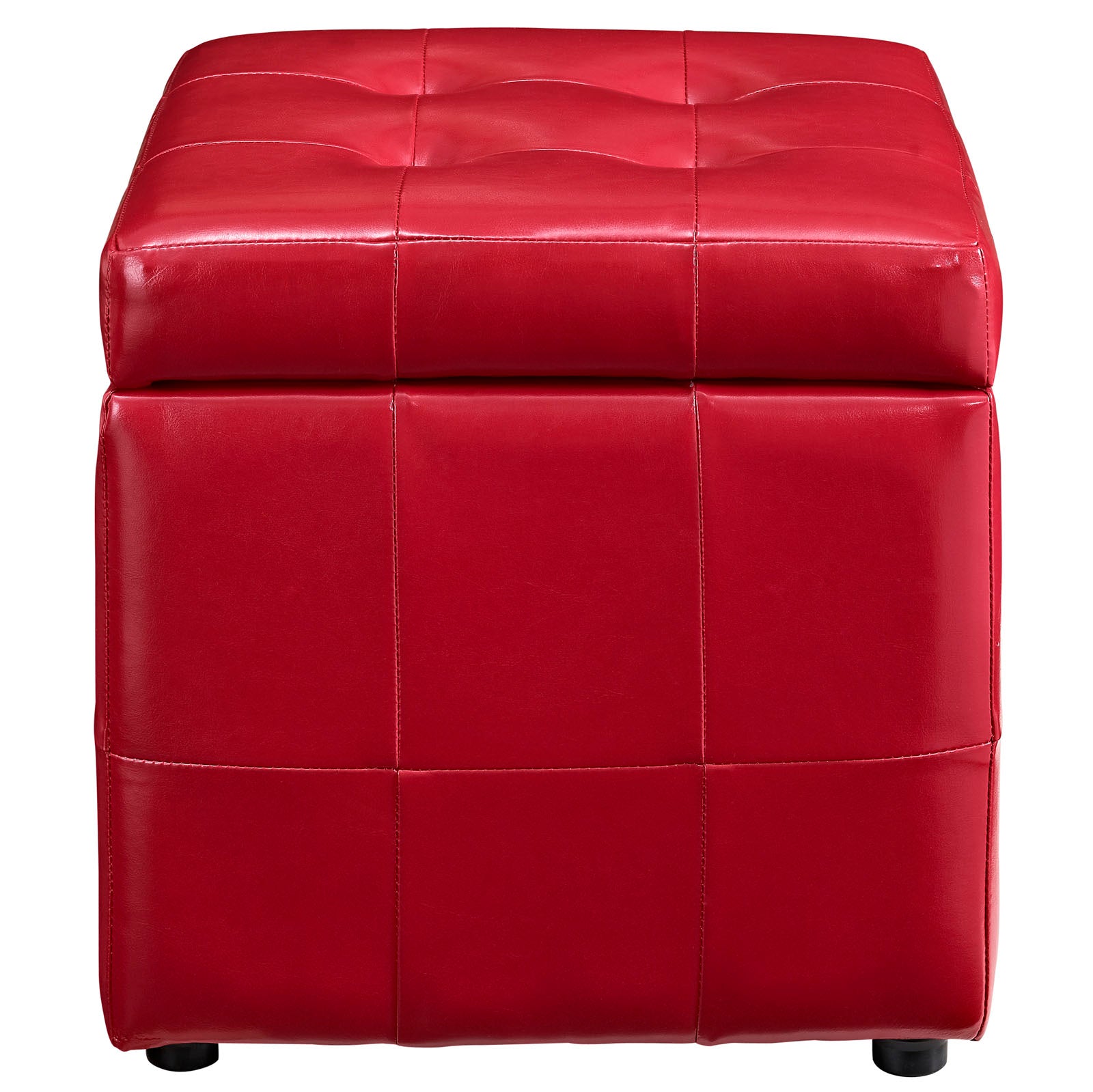 Volt Storage Upholstered Vinyl Ottoman By HouseBean