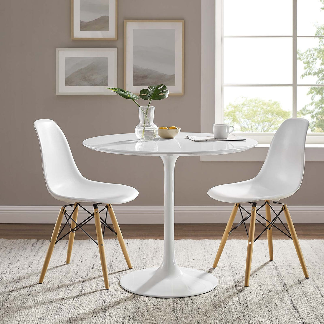 Lippa 36&quot; Round Wood Top Dining Table By HouseBean