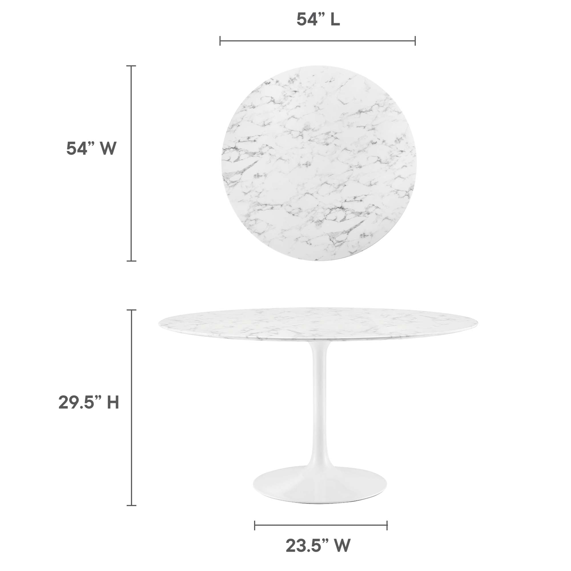 Lippa Round 54&quot; Dining Table by Modway